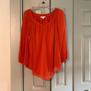 Ladies size XL Lauren Conrad orange blouse